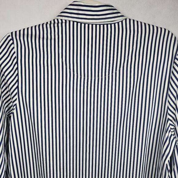 Kate Spade Pinstriped Heart Pocket Sleep Shirt Women's Size S - Picture 9 of 10